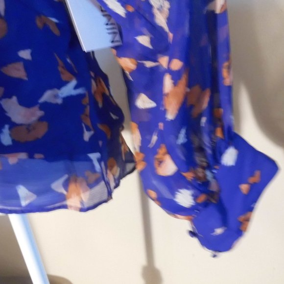 Nine West Blouse NWT Flowy Floral Office Party Travel Women's Size XXL - Picture 4 of 11